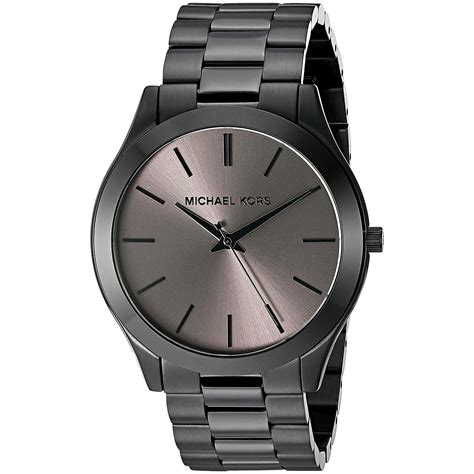 michael kors mens black runway watch mk8507|michael kors slim runway watch.